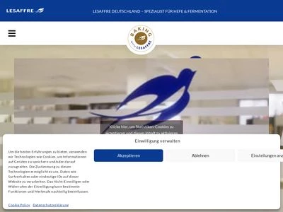 Website von Lesaffre Deutschland GmbH