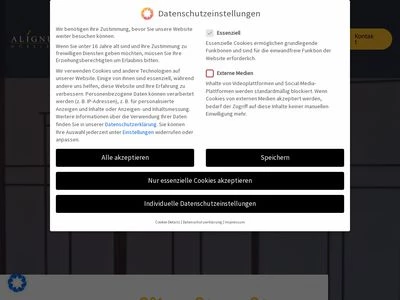 Website von ALIGNUM Möbelbau