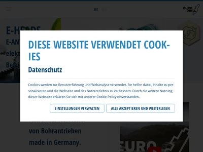 Website von Eurodrill GmbH