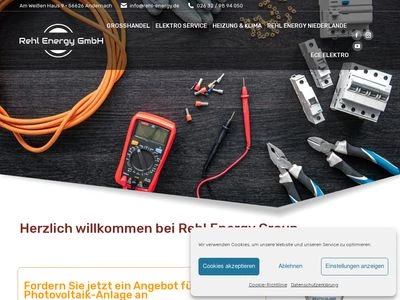 Website von Rehl Energy GmbH