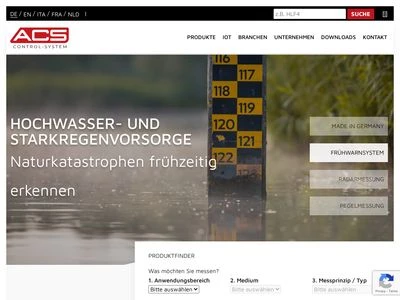 Website von ACS Control-System GmbH