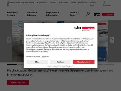 Website von StoCretec GmbH