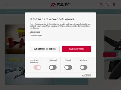 Website von Maier Sports GmbH