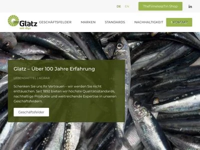 Website von Glatz GmbH