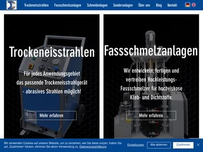 Website von DCA Deckert Anlagenbau GmbH