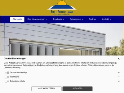 Website von Sun-Protect GmbH