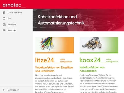 Website von arnotec GmbH