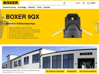 Website von Boxer GmbH