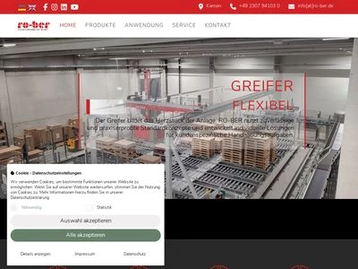 Website von RO-BER Industrieroboter GmbH