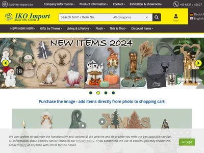 Website von IKO-Import Klaus Otte GmbH