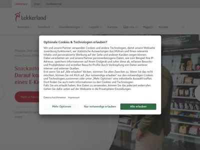 Website von Lekkerland SE