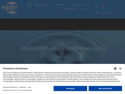 Website von egger technologie GmbH