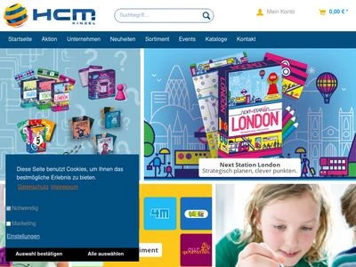 Website von HCM Kinzel GmbH