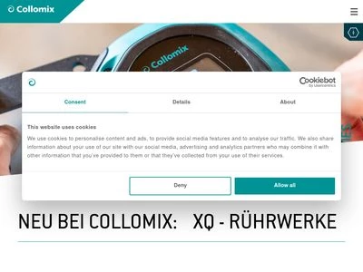 Website von Collomix GmbH