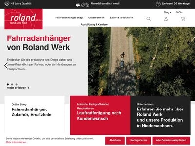 Website von Roland Werk GmbH