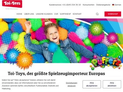 Website von Toi-Toys BV