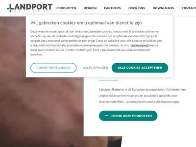 Website von LANDPORT B.V.