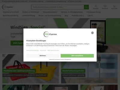 Website von POS-Express GmbH