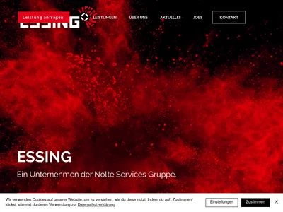 Website von Essing Sprengtechnik GmbH