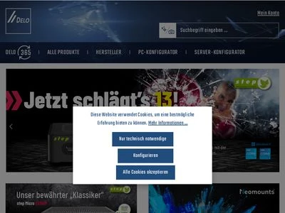 Website von DELO Computer GmbH