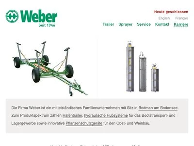 Website von Weber GmbH & Co. KG