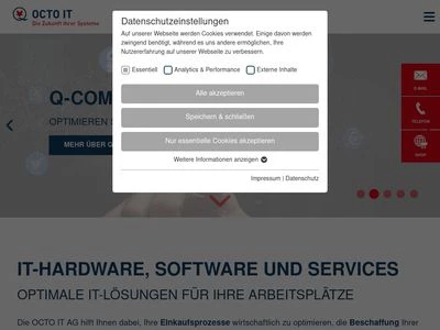 Website von OCTO IT AG