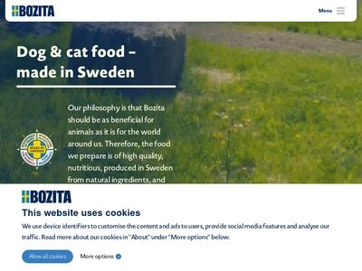 Website von Lantmännen Bozita GmbH