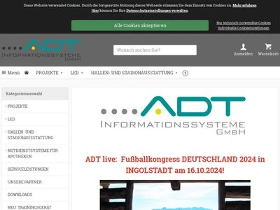 Website von ADT Informationssysteme GmbH