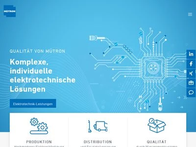 Website von MÜTRON Müller GmbH & Co. KG