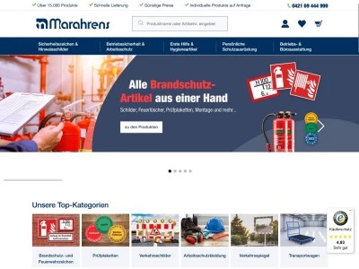 Website von Marahrens Group