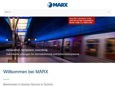 Website von Friedrich Marx GmbH & Co. KG