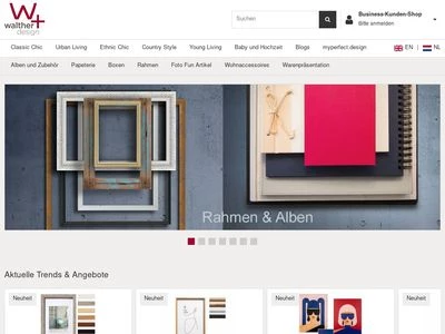 Website von Walther Design GmbH & Co.KG