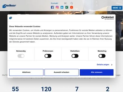 Website von Friedrich Delker GmbH & Co. KG