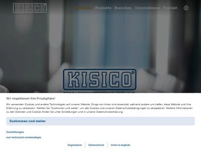 Website von KISICO, Kirchner, Simon & Co GmbH