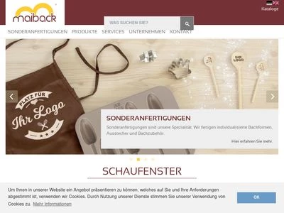 Website von Maiback GmbH