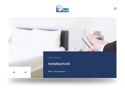 Website von G&G - Sicherheitstechnik GmbH