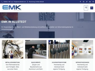 Website von EMK Allstedt GmbH