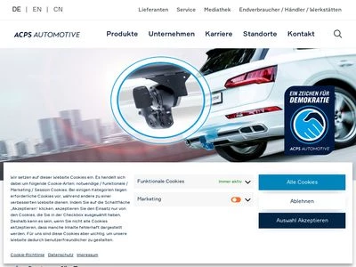 Website von ACPS Automotive GmbH