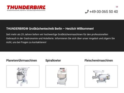 Website von Thunderbird GmbH