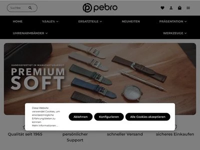 Website von pebro GmbH