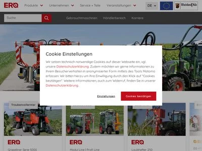 Website von ERO GmbH