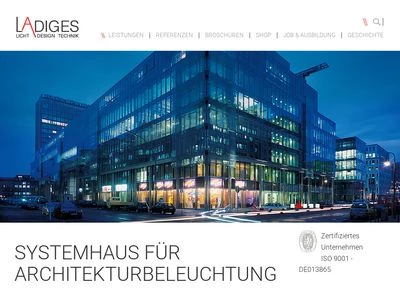 Website von LADIGES GmbH & Co. KG