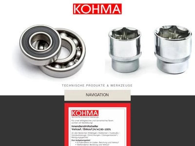 Website von KOHMA AG