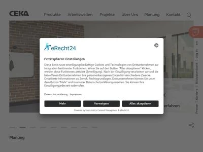 Website von CEKA GmbH & Co. KG