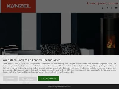 Website von Künzel Heiztechnik GmbH