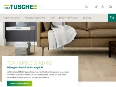 Website von Holz Tusche GmbH und Co. KG