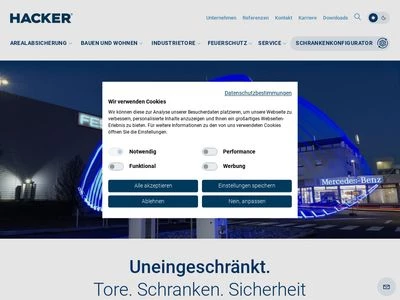 Website von Hacker AG