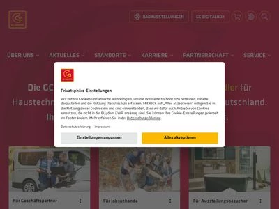 Website von GC Großhandels Contor GmbH