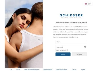 Website von SCHIESSER AG