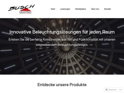 Website von Leuchten BUSCH GmbH